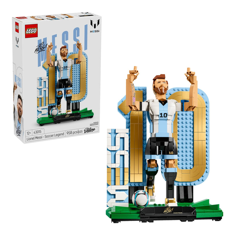 LEGO Editions Lionel Messi, Soccer Legend - 43015, 958-pcs, Ages 12+ D5