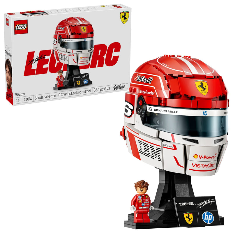 LEGO Editions Scuderia Ferrari HP Charles Leclerc Helmet - 43014, 886-pcs, Ages 14+ T0