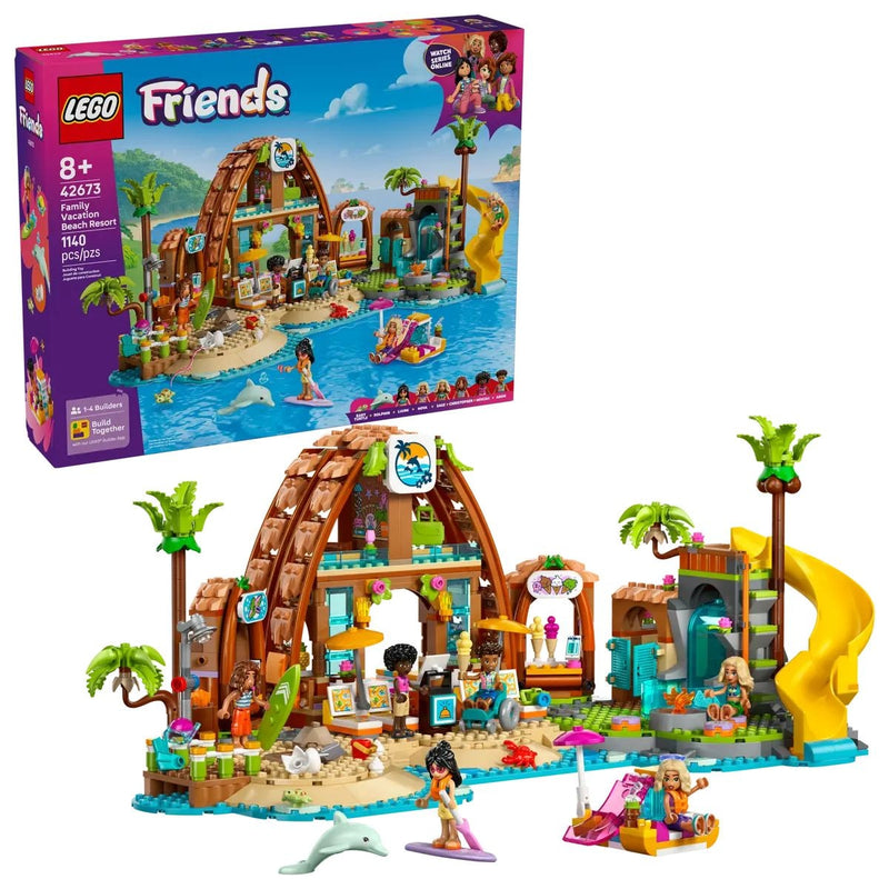 LEGO Friends 42673 Family Vacation Beach Resort for Ages 8+, 1140-pc F2