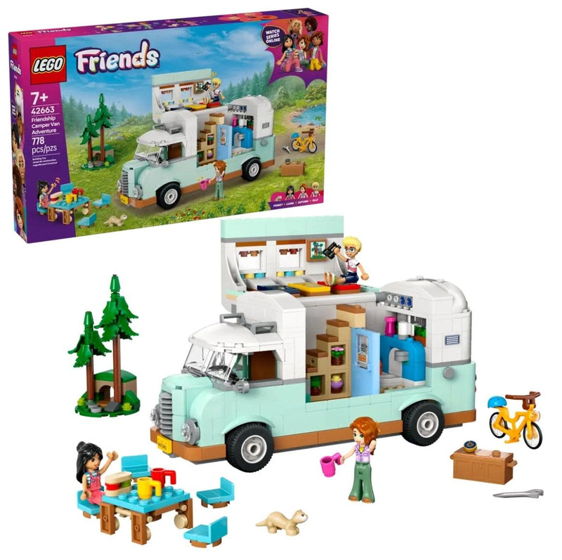 LEGO Friends Friendship Camper Van Adventure Set - 42663, 778-pcs, Ages 7+ H6