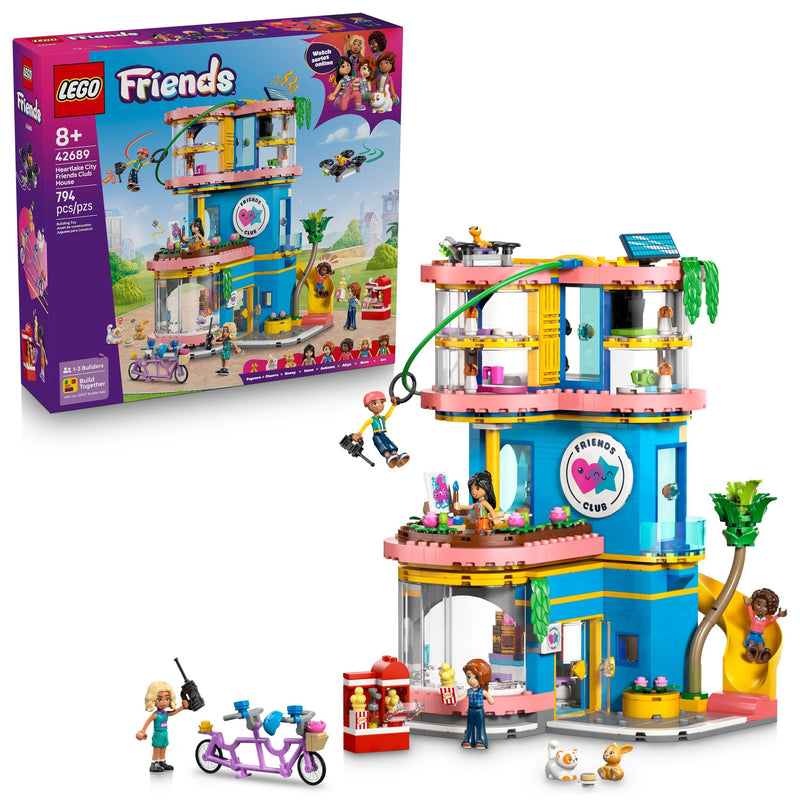 LEGO Friends Heartlake City Friends Club House Building Set - 42896, 794-pcs, Ages 8+ O4
