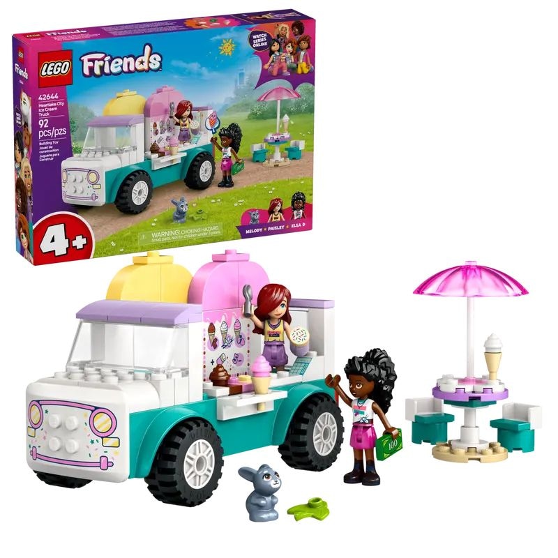 LEGO Friends Heartlake City Ice Cream Truck Set - 42644, 92-pcs, Ages 4+ M0