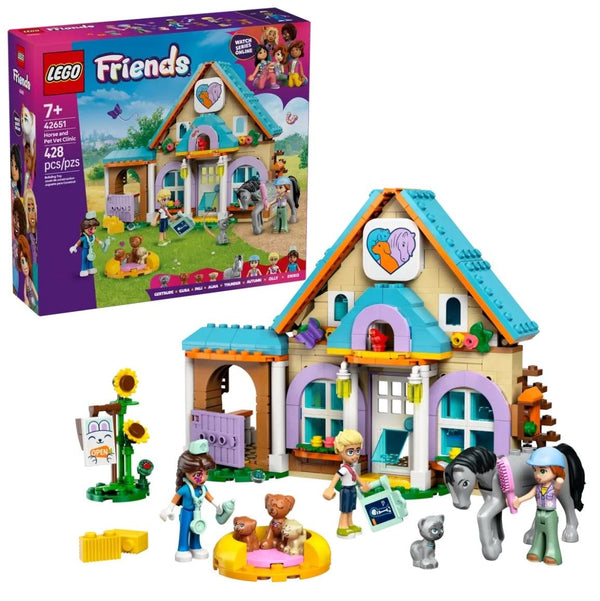 LEGO Friends Horse and Pet Vet Clinic Set - 42651, 428-pcs, Ages 7+ M1