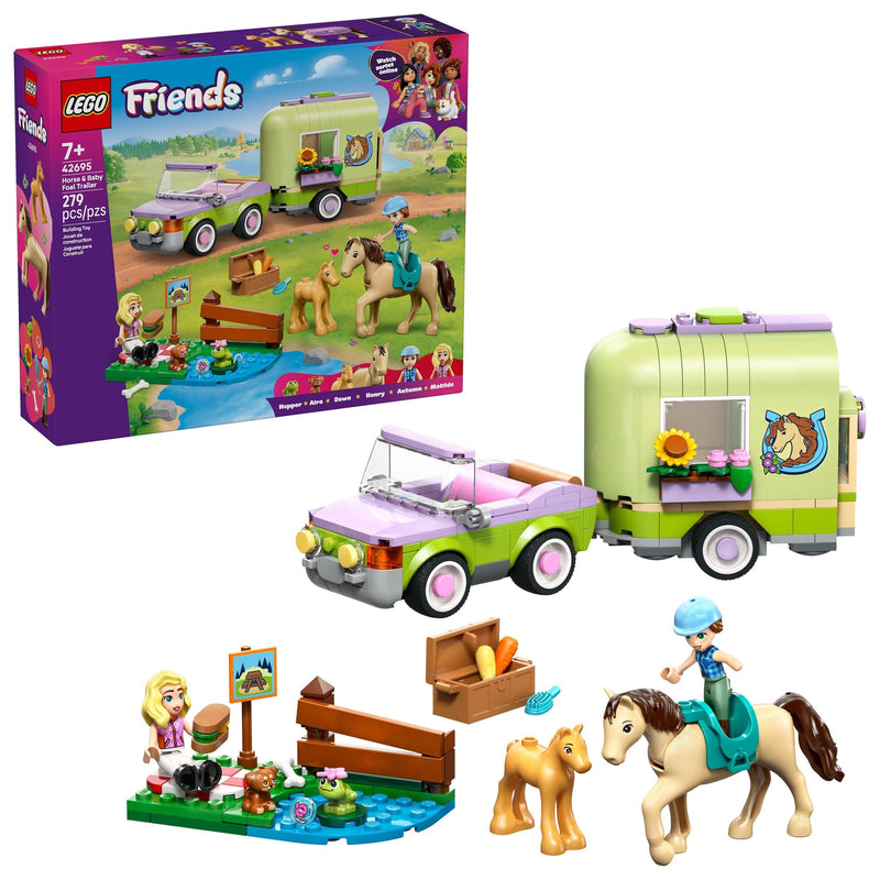LEGO Friends Horse & Baby Foal Trailer - 42695, 279-pcs, Ages 6+ S9