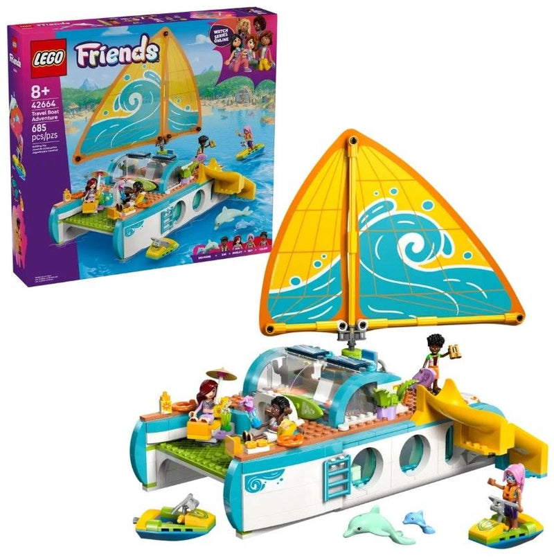 LEGO Friends Travel Boat Adventure - 42664, 685-pcs, Ages 8+ Y8