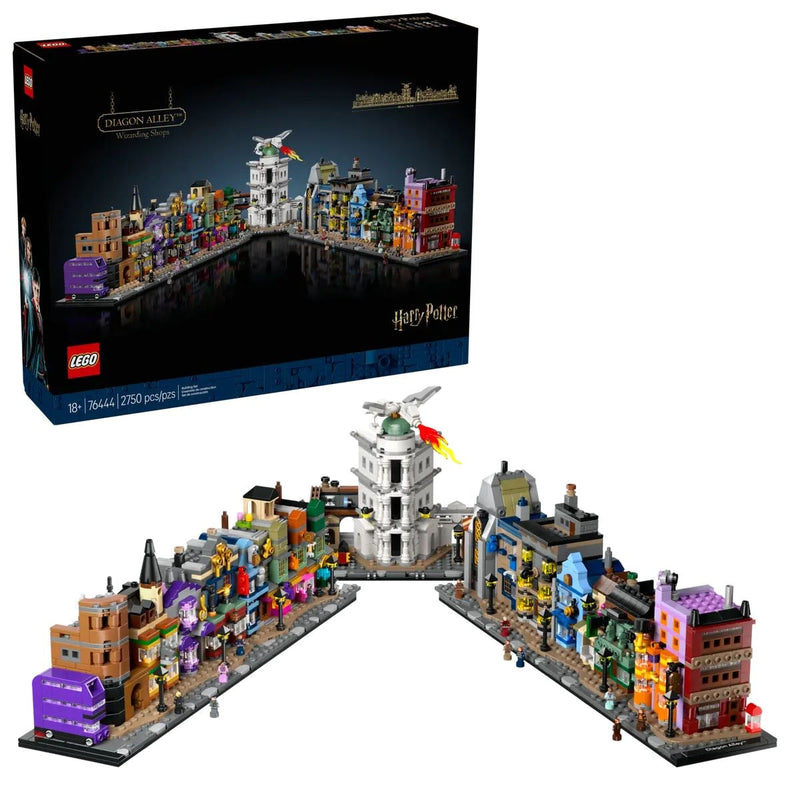 LEGO Harry Potter Diagon Alley Wizarding Shops - 76444, 2750-pcs, Ages 18+ J5