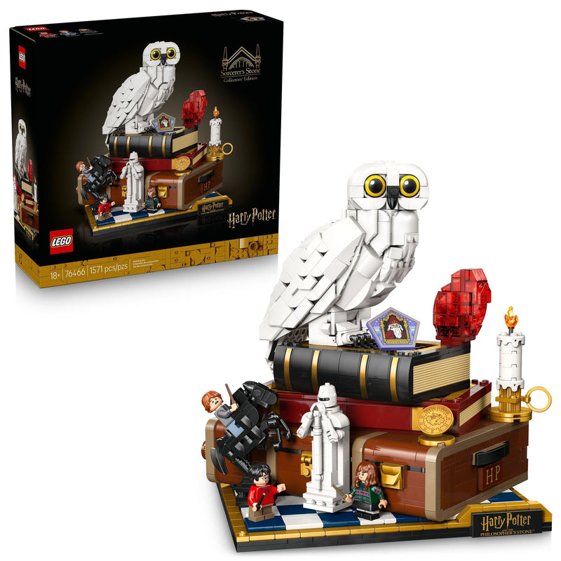 LEGO Harry Potter Sorcerer's Stone – Collectors' Edition Toy Building Set - 76466, 1571-pcs, Ages 18+ D6