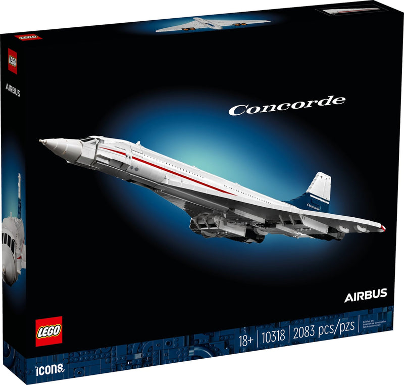 LEGO Icons Concorde Model Plane Building Set - 10318, 2083-pcs, Ages 18+ K7