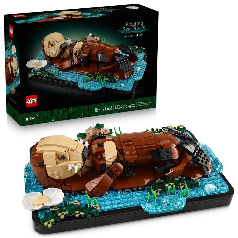 LEGO Ideas Floating Sea Otters Building Toy Set - 21366, 1234-pc, Ages 18+ T2