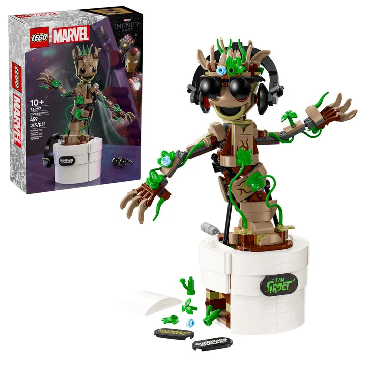 LEGO Marvel Dancing Groot, Animated Guardians of the Galaxy Toy 76297 A2