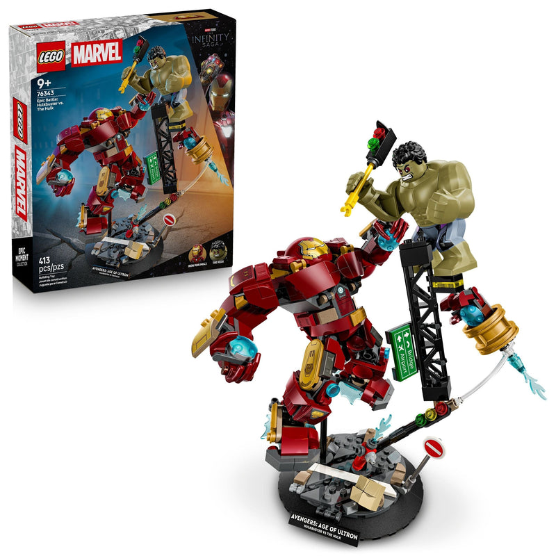 LEGO Marvel Epic Battle: Hulkbuster vs. The Hulk - 76343, 413-pcs, Ages 9+ Z0