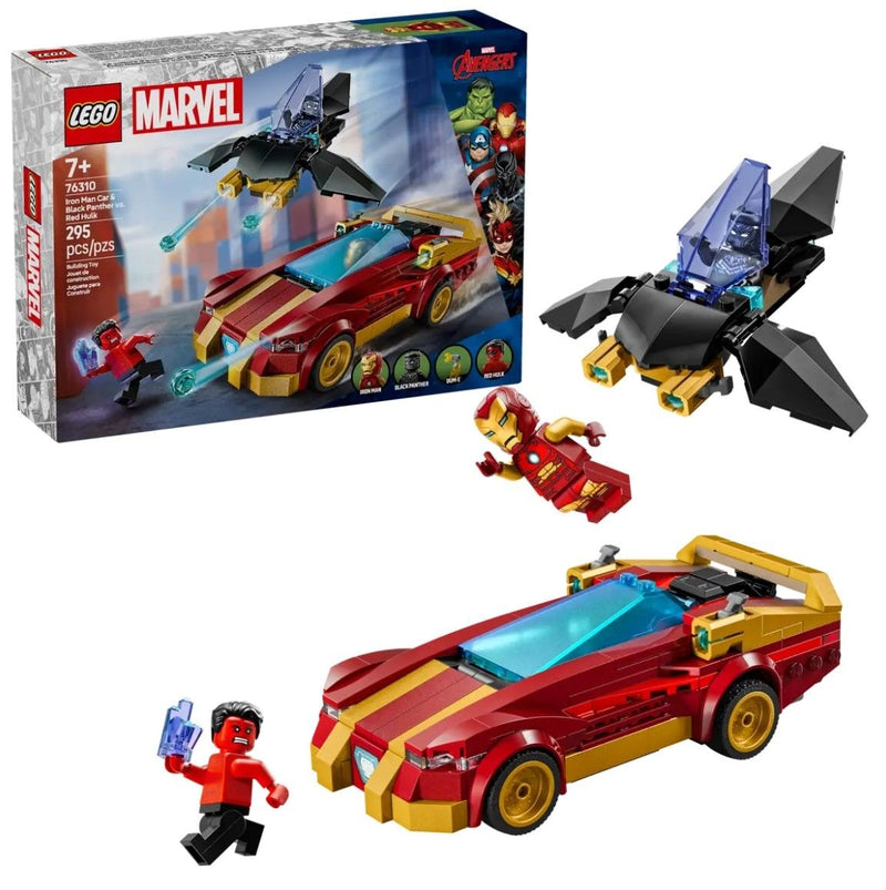 LEGO Marvel Iron Man & Black Panther vs. Red Hulk - 76310, 295-pcs, Ages 7+ Y3