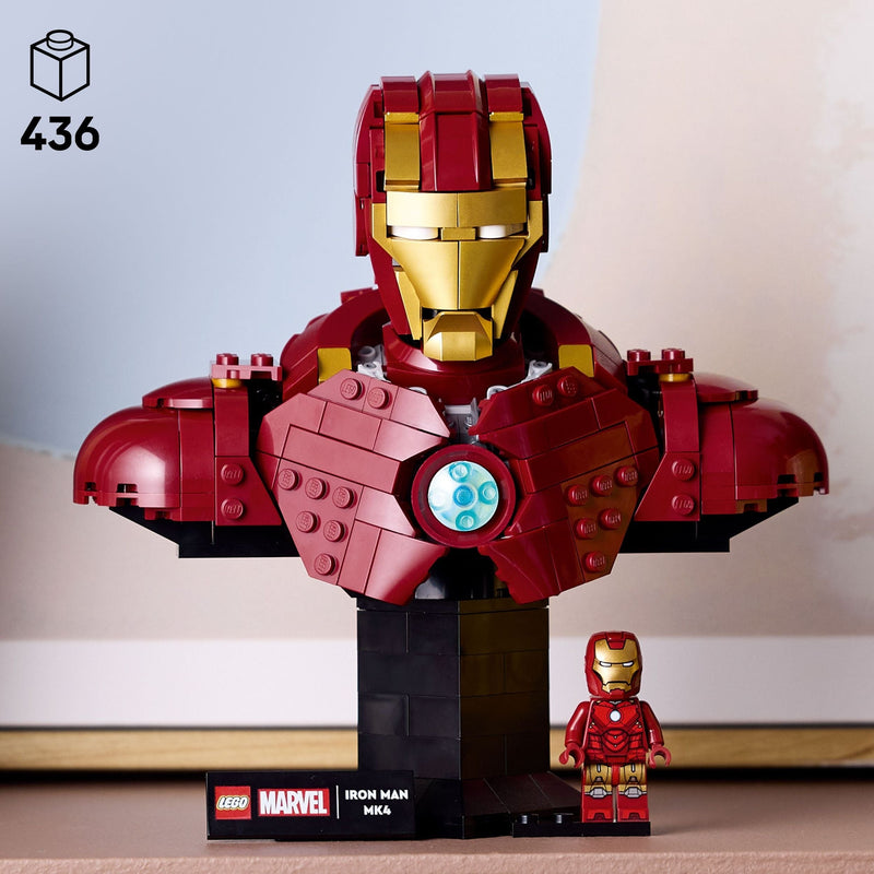 LEGO Marvel Iron Man MK4 Bust - 76327, 436-pcs, Ages 18+ B6