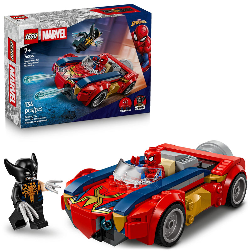 LEGO Marvel Spider-Man Car vs. Venomized Wolverine - 76336, 134-pcs, Ages 7+ A2
