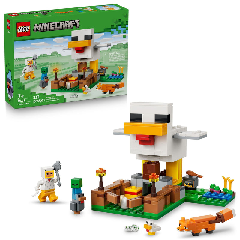 LEGO Minecraft Chicken Farm Toy Building Set - 21585, 233-pcs, Ages 7+ F4