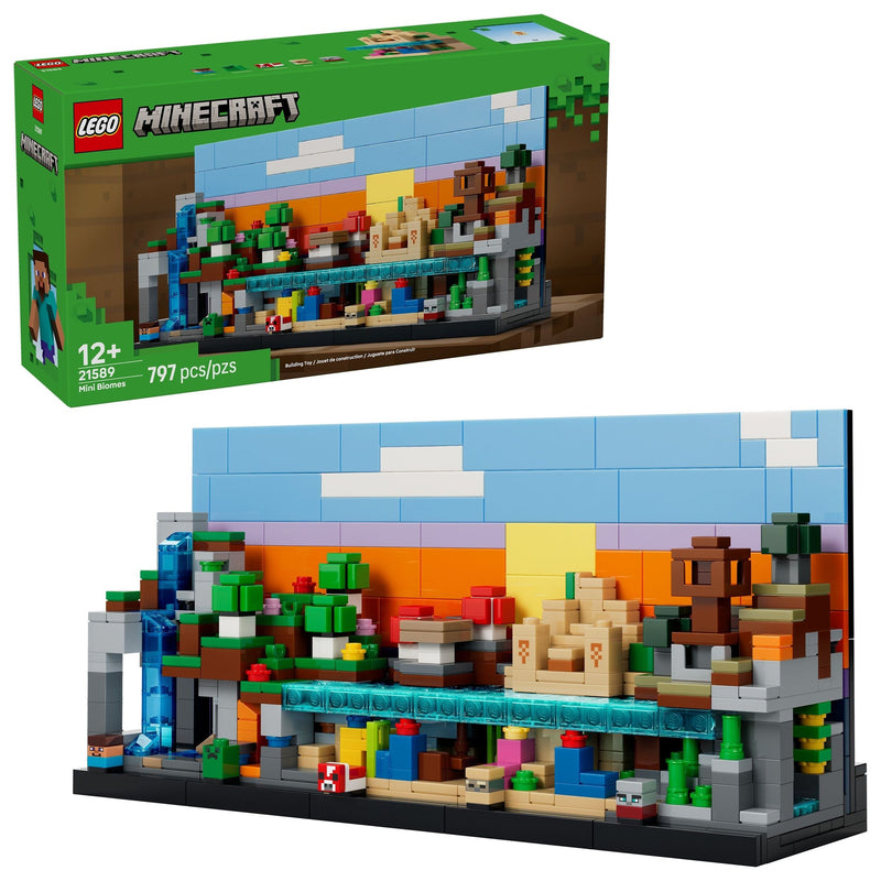 LEGO Minecraft Mini Biomes Toy Building Set - 21589, 797-pcs, Ages 12+ R3