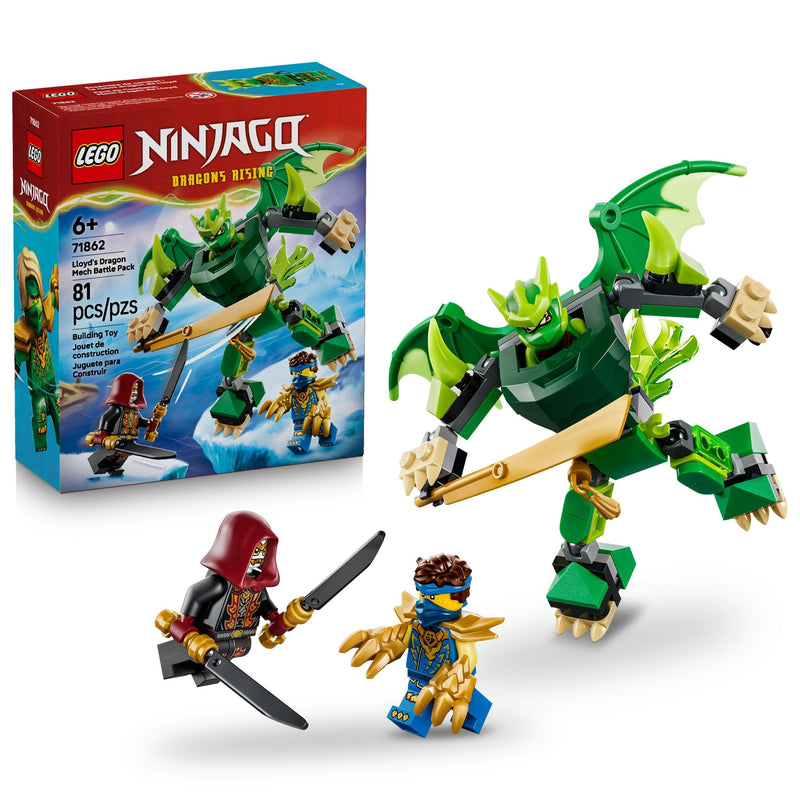 LEGO NINJAGO Lloyd's Dragon Mech Battle Pack 71862 W1