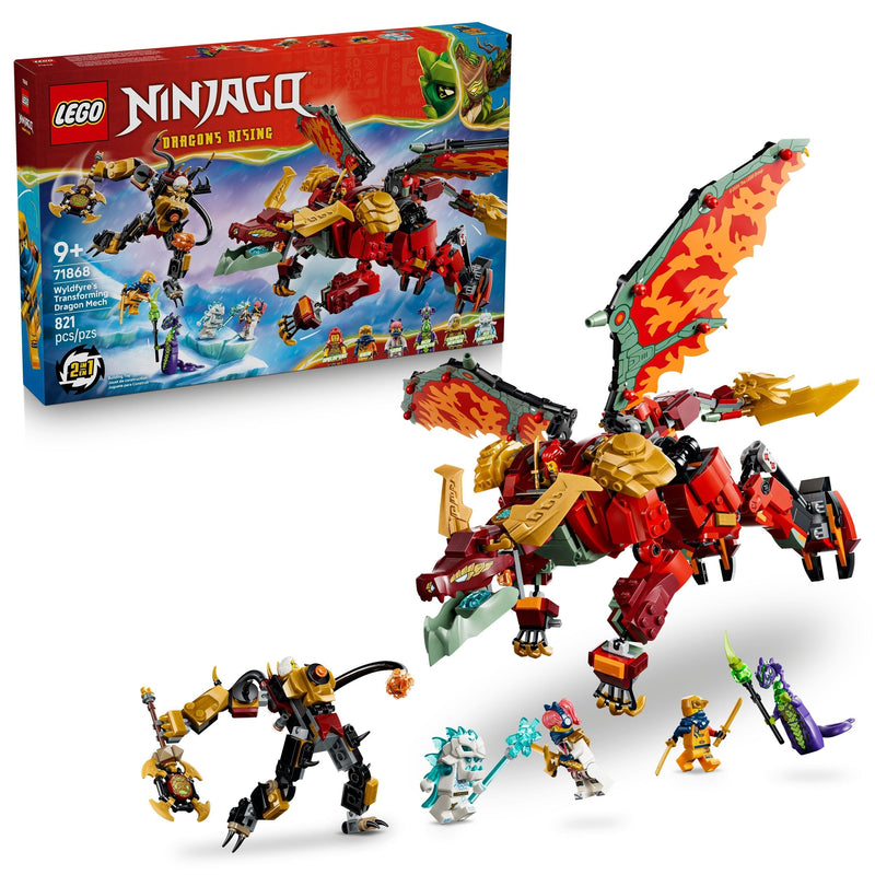LEGO Ninjago Wyldfyre's Transforming Dragon Mech 71868 D0