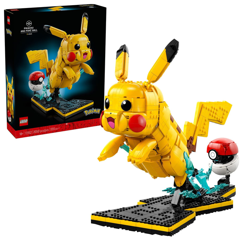 LEGO Pokémon Pikachu and Poké Ball - 72152, 2050-pcs, Ages 18+ J0