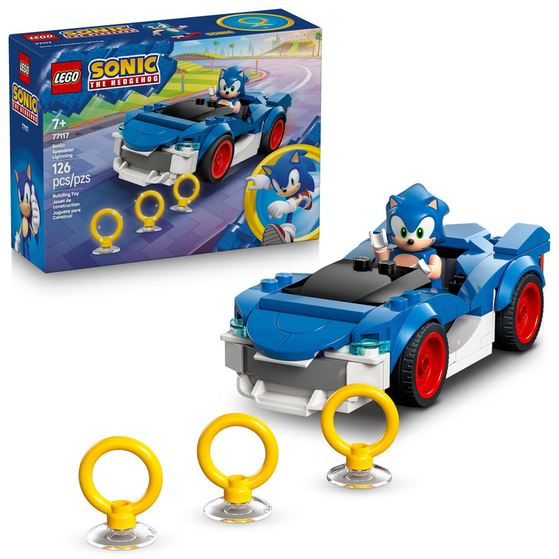 LEGO Sonic The Hedgehog Sonic: Speedster Lightning - 77117, 126-pcs, Ages 7+ H6