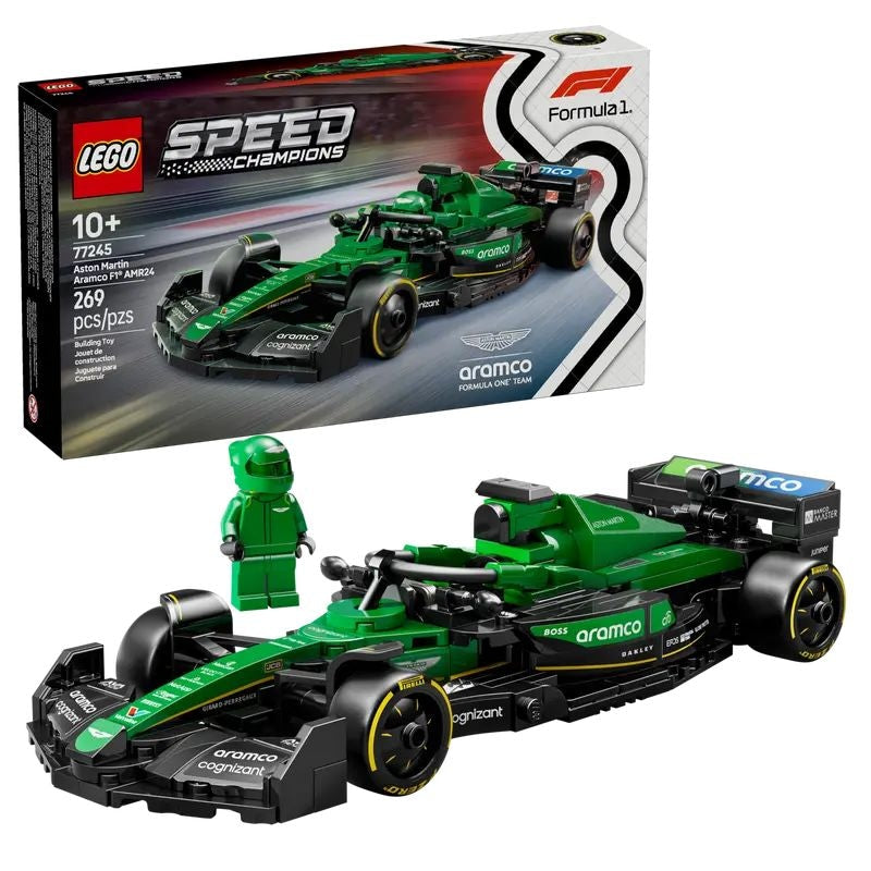 LEGO Speed Champions Aston Martin Aramco AMR24 F1 Race Car - 77245, 269-pcs, Ages 10+ Z3