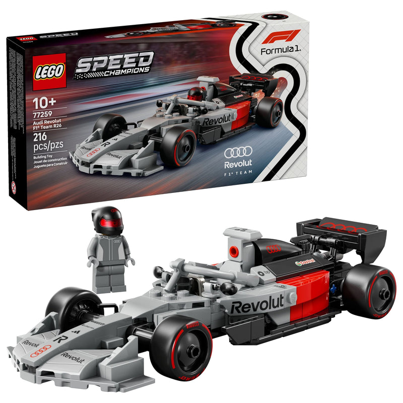 LEGO Speed Champions Audi Revolut F1 Team R26 Race Car - 77259, 215-pc, Ages 10+ Y6