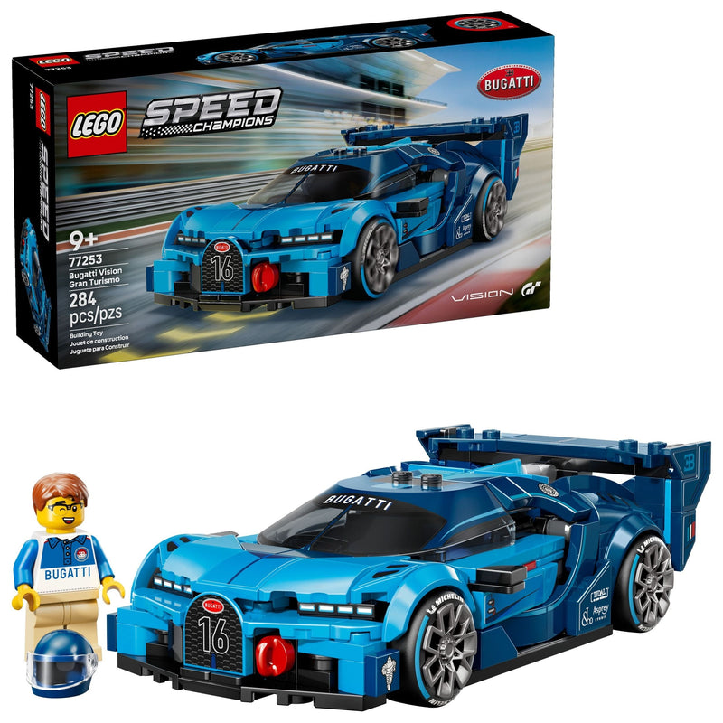 LEGO Speed Champions Bugatti Vision Gran Turismo Hyper Sports Car - 77253, 284-pcs, Ages 9+ L9