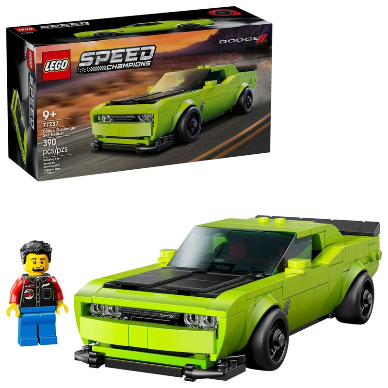 LEGO Speed Champions Dodge Challenger SRT Hellcat Sports Car - 77237, 390-pcs, Ages 9+ P2