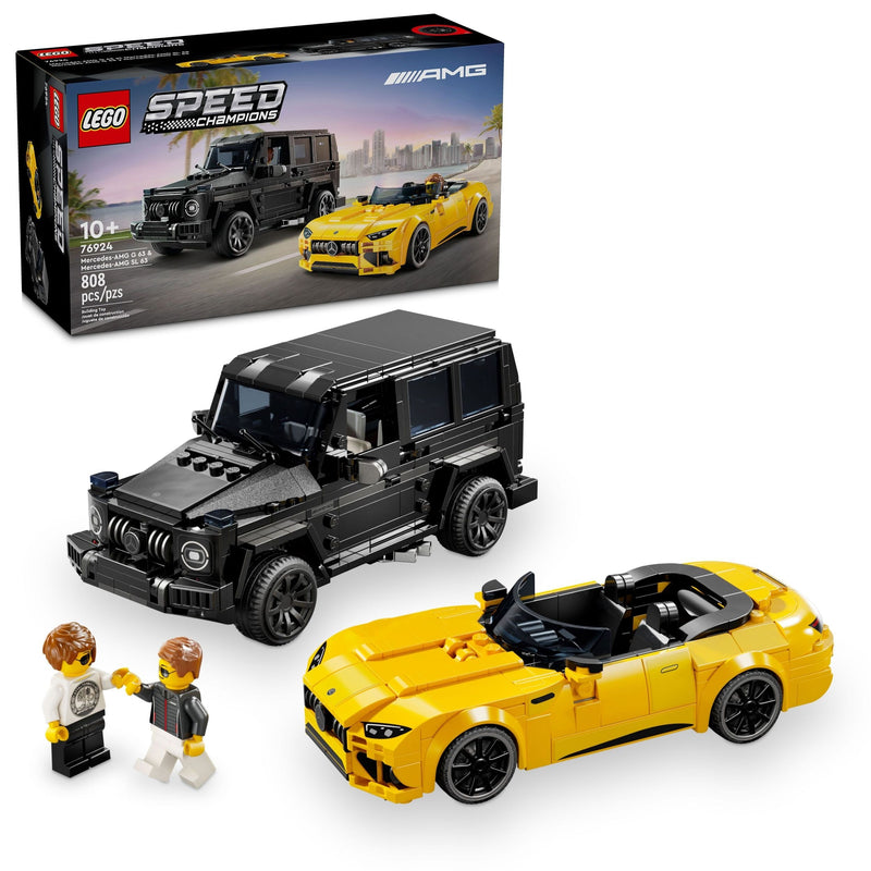 LEGO Speed Champions Mercedes-AMG G 63 & Mercedes-AMG SL 63 - 76924, 806-pcs, Ages 10+ X5