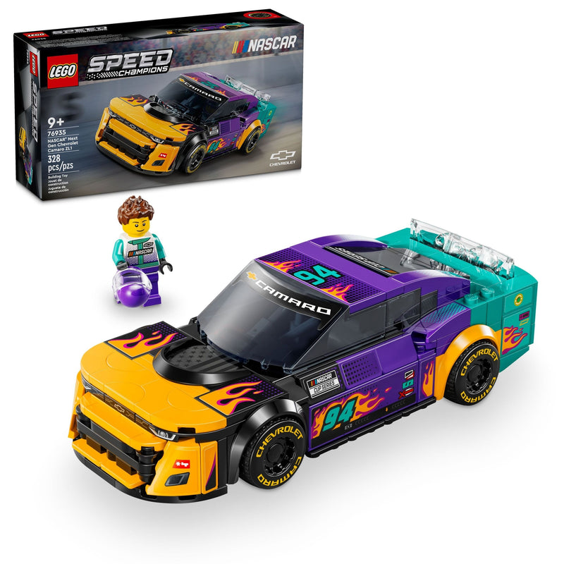 LEGO Speed Champions NASCAR Next Gen Chevrolet Camaro ZL1 - 76935, 328-pcs, Ages 9+ X7