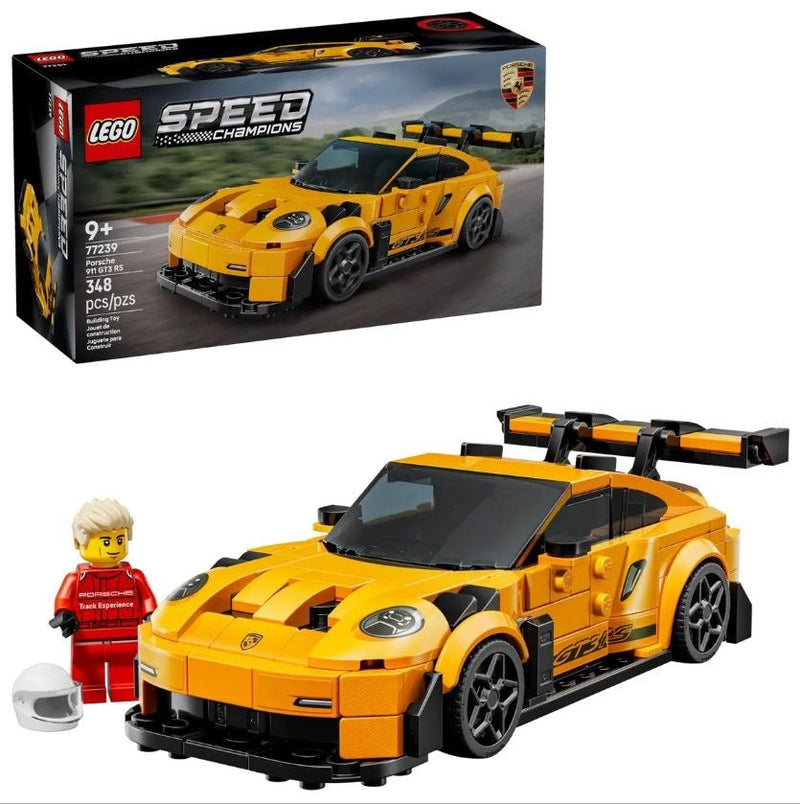LEGO Speed Champions Porsche 911 GT3 RS Super Car - 77239, 348-pcs, Ages 9+ D6