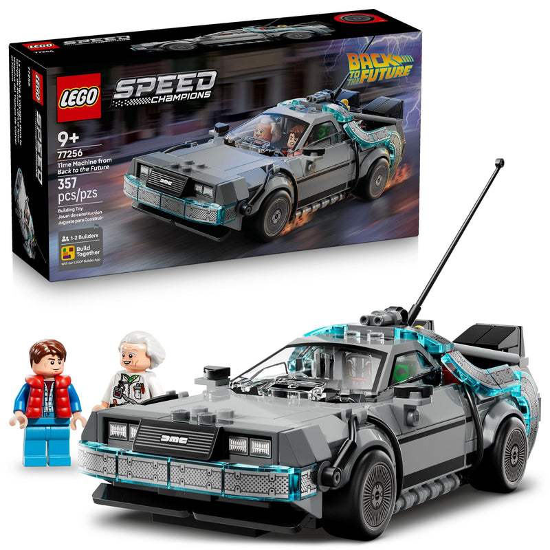 LEGO Speed Champions Time Machine From Back To The Future - 77256, 357-pcs, Ages 9+ X8