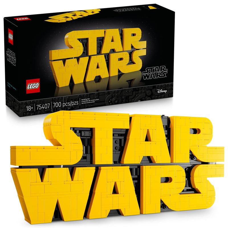 LEGO Star Wars Brick-Built Star Wars Logo - 75407, 700-pcs, Ages 18+ E3