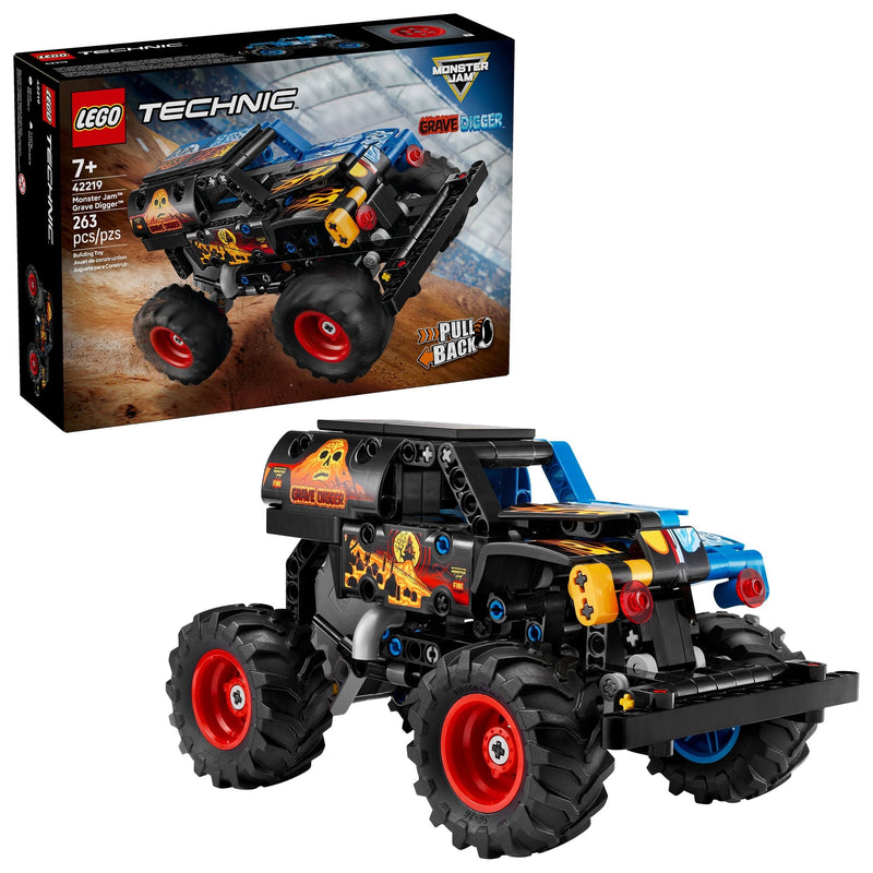 LEGO Technic Monster Jam Grave Digger Fire & Ice - 42219, 263-pcs, Ages 7+ A6