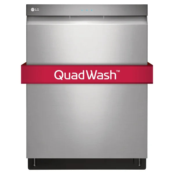 LG 24 in. Stainless-steel Built-in Top Control Dishwasher with Adjustable Third-level Rack Q4