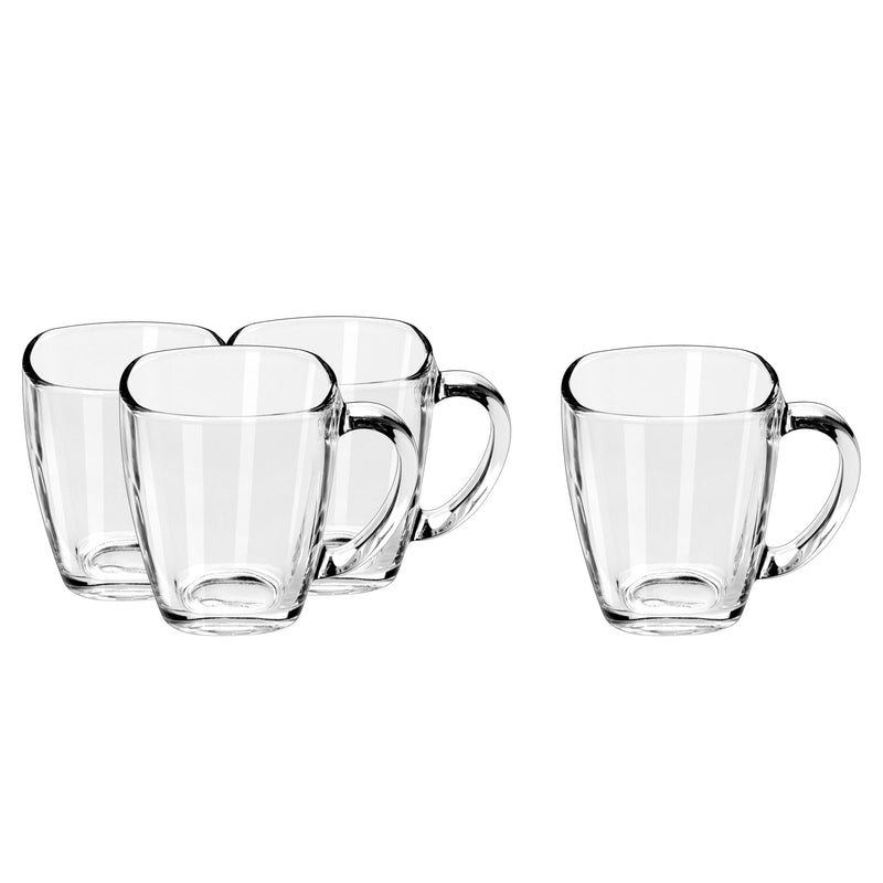 Libbey Square Mug Set, Clear, 4-pc E0