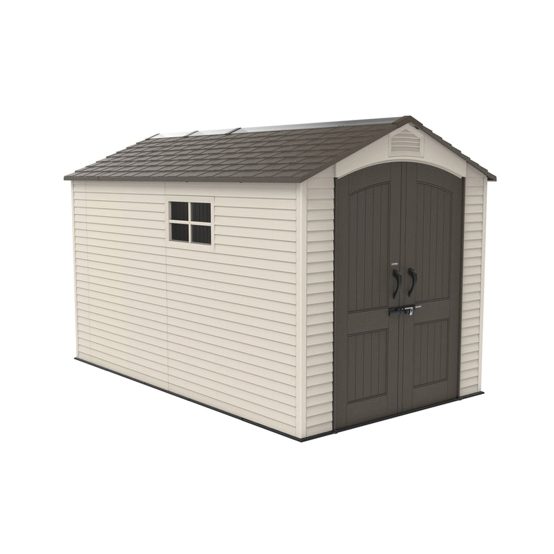 Lifetime Lockable Steel Shed, Beige, 7 x 12 -ft O4