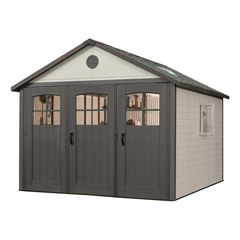 Lifetime Outdoor Storage Shed, 11-ft x 11-ft Q0