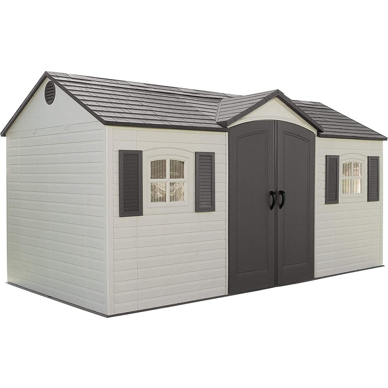 Lifetime Outdoor Storage Shed with Windows, 8-ft x 15-ft E7