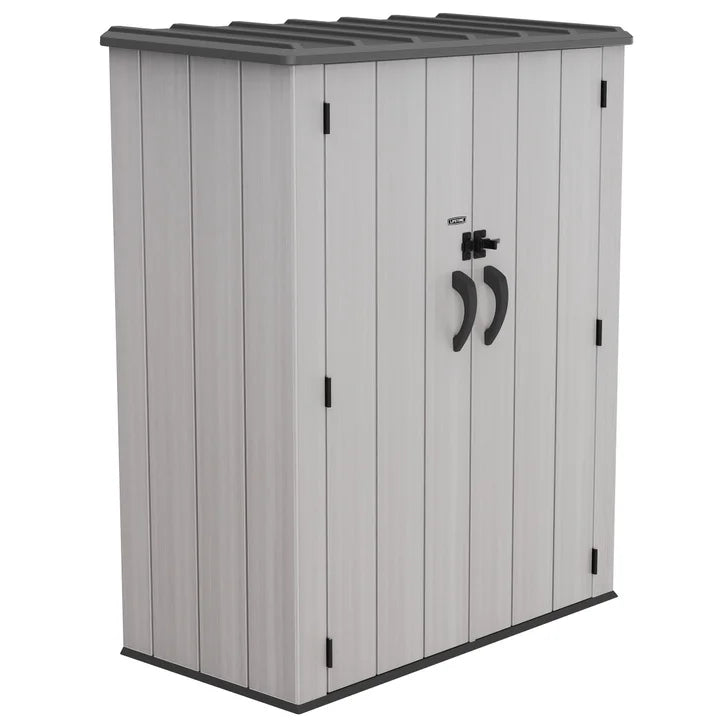 Lifetime Vertical Storage Shed with Shelves O3