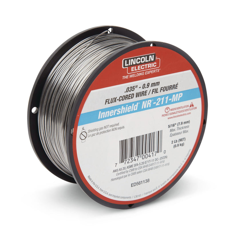 Lincoln Electric Flux-Cored Gasless Welding Wire, 0.035-in, 2-pk E5