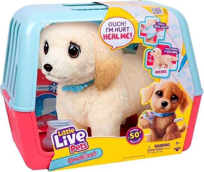 Little Live Pets Ouchies Retriever Deluxe with Healing Action