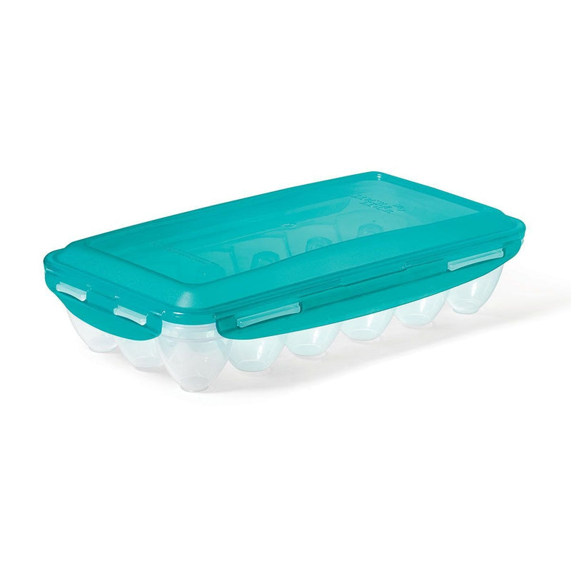 LockNLock by Starfrit BPA Free Plastic 18-Egg Holder with Airtight Clip Lid W4