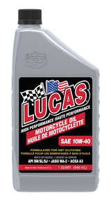 Lucas Oil High Performance Motorcycle Oil SAE, 946-mL