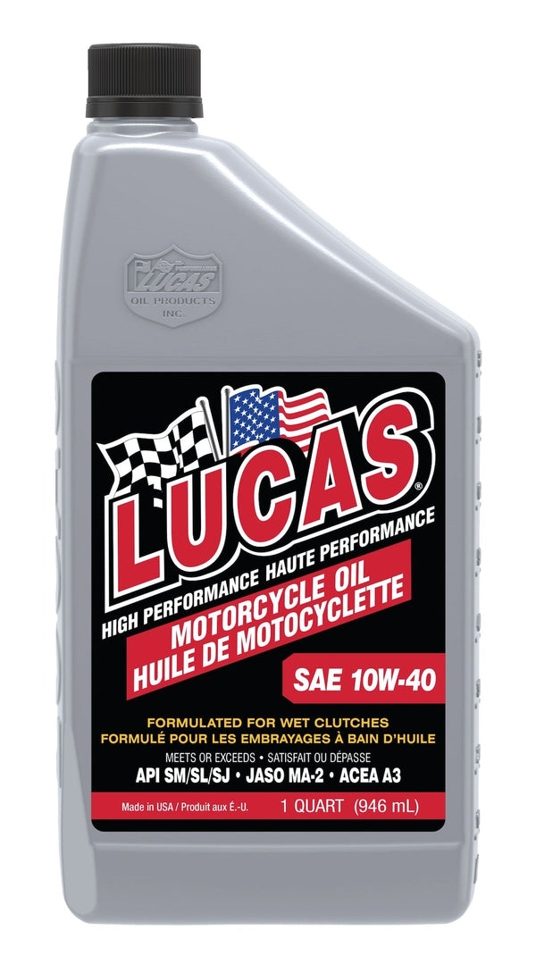 Lucas Oil High Performance Motorcycle Oil SAE, 946-mL U5