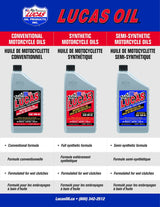 Lucas Oil High Performance Motorcycle Oil SAE, 946-mL