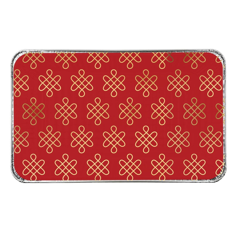 Lunar New Year Small Foil Pans and Lids, 6-pk X1