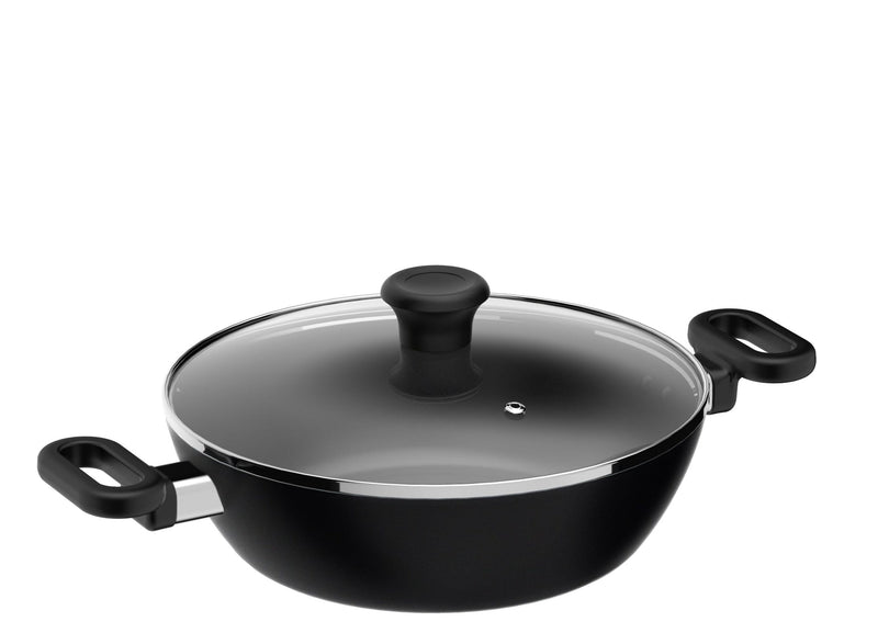 Maharaja 3.4qt Non-Stick Karahi with lid 26cm 10.25in P3