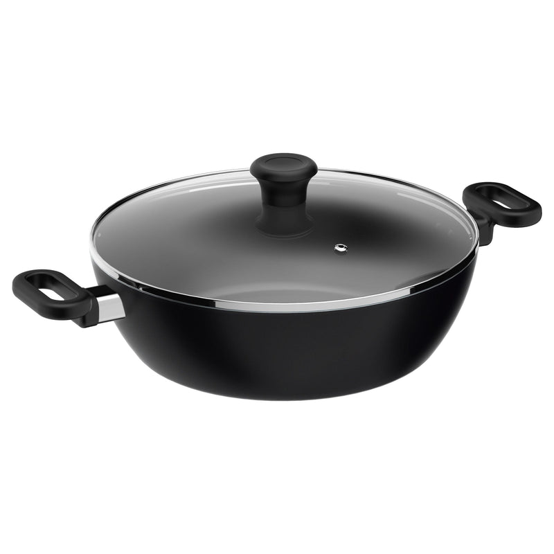 Maharaja 5.6qt Non-Stick Karahi with lid 30cm 12in G9