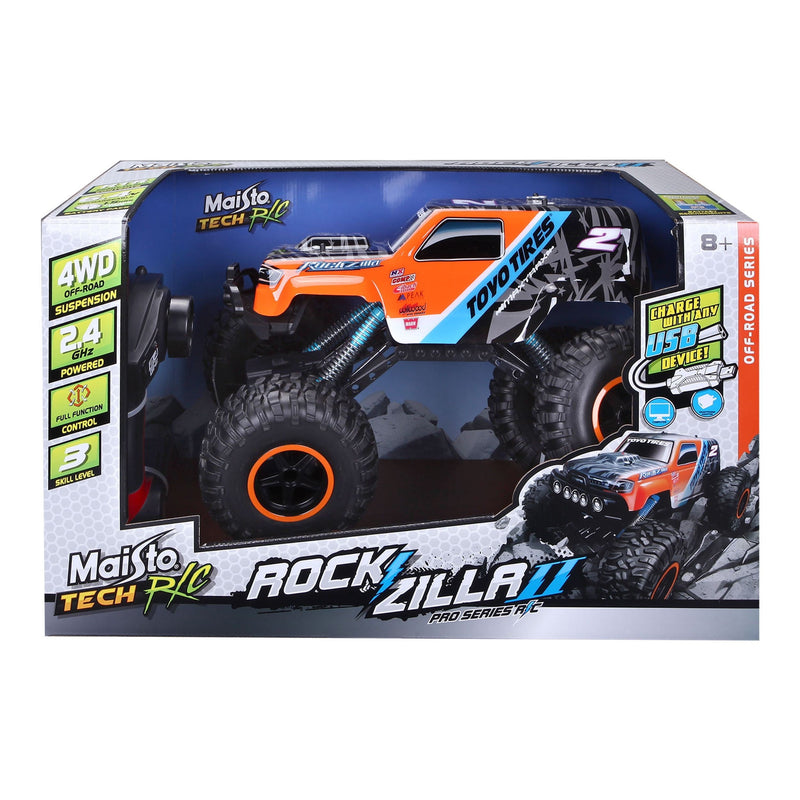 Maisto Tech Remote Controlled Indoor/Outdoor Rockzilla Truck Vehicle Toy, Ages 8+ H1